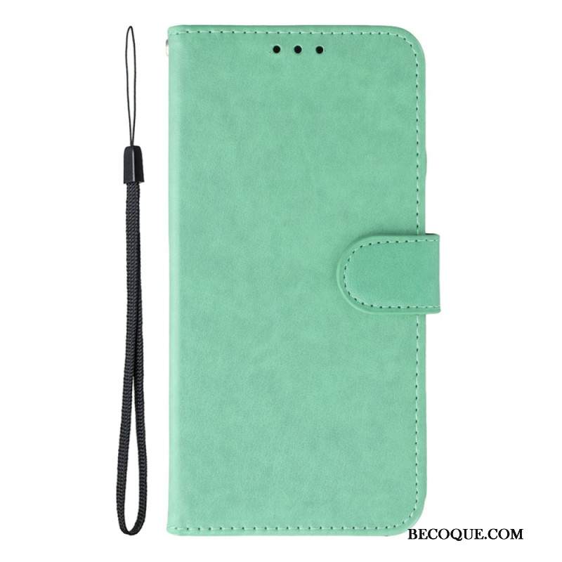 Kotelot Xiaomi Redmi Note 14 5g Yksivärinen Nahkaefektiranneke