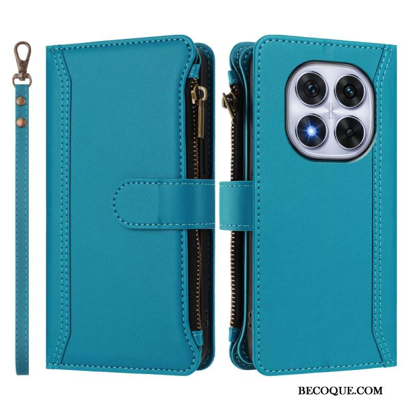 Kotelot Xiaomi Redmi Note 14 Pro 4g 9 Korttipaikan Lompakko Ja Nauha