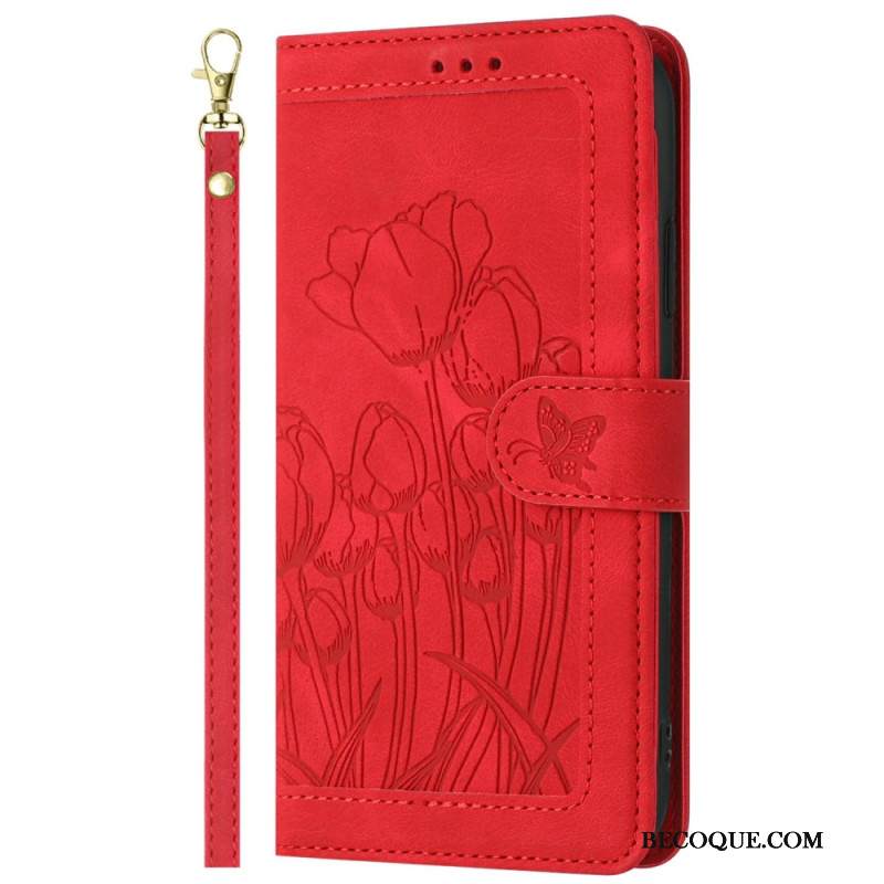 Kotelot Xiaomi Redmi Note 14 Pro 4g Kukkakuvio Hihnalla