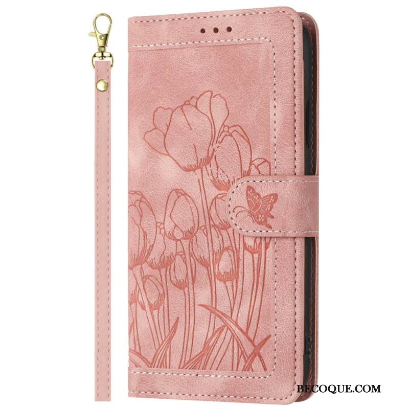 Kotelot Xiaomi Redmi Note 14 Pro 4g Kukkakuvio Hihnalla