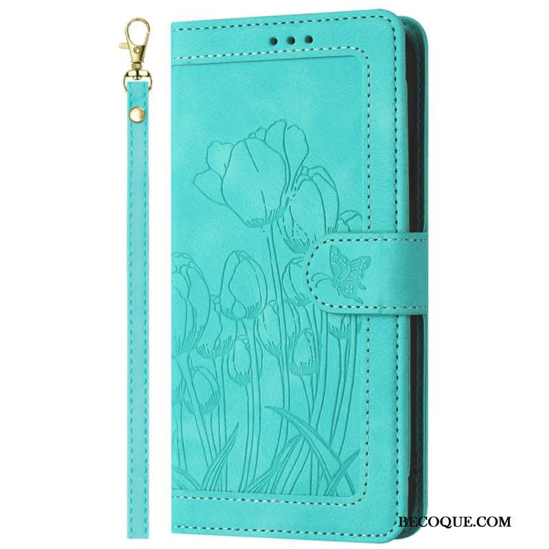 Kotelot Xiaomi Redmi Note 14 Pro 4g Kukkakuvio Hihnalla