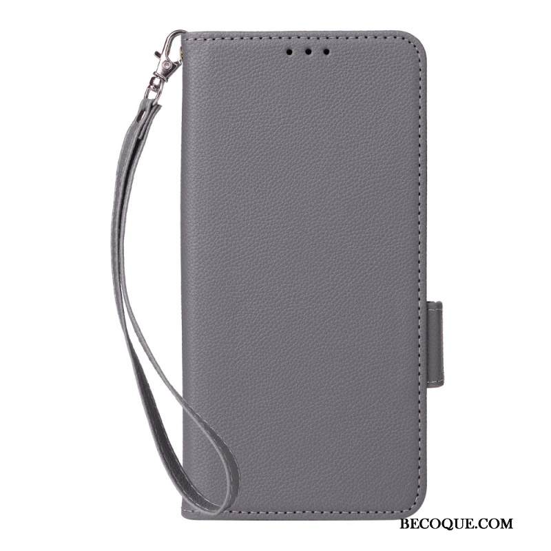 Kotelot Xiaomi Redmi Note 14 Pro 4g Litsikuvioinen Tekonahkahihna