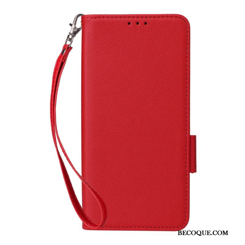 Kotelot Xiaomi Redmi Note 14 Pro 4g Litsikuvioinen Tekonahkahihna