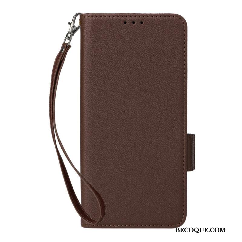 Kotelot Xiaomi Redmi Note 14 Pro 4g Litsikuvioinen Tekonahkahihna