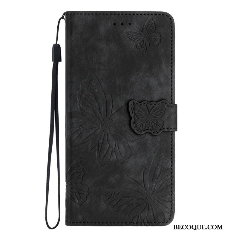 Kotelot Xiaomi Redmi Note 14 Pro 4g Puhelinkuoret Mokkanahkakuvio Perhoset