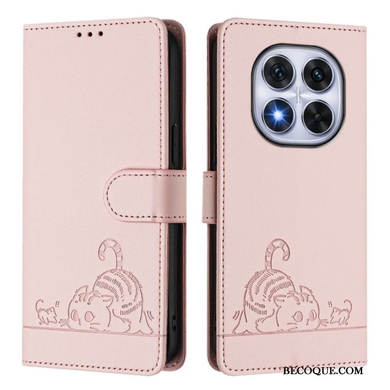 Kotelot Xiaomi Redmi Note 14 Pro 5g Rfid-suojattu Kissakuvio