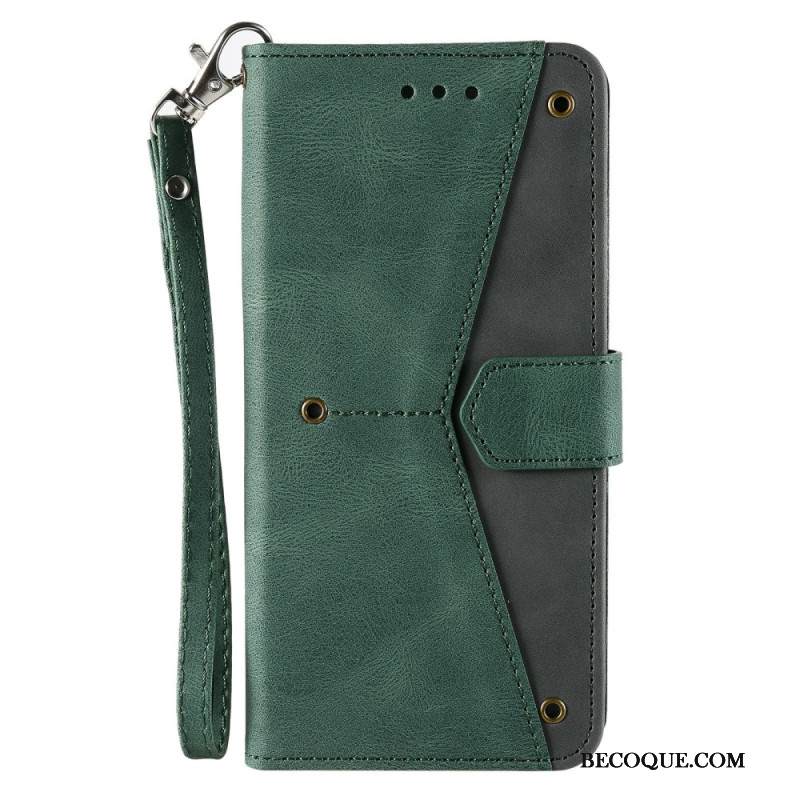 Kotelot Xiaomi Redmi Note 15 Pro Plus 5g Puhelinkuoret Kaksivärinen Retrotyylinen Lompakko