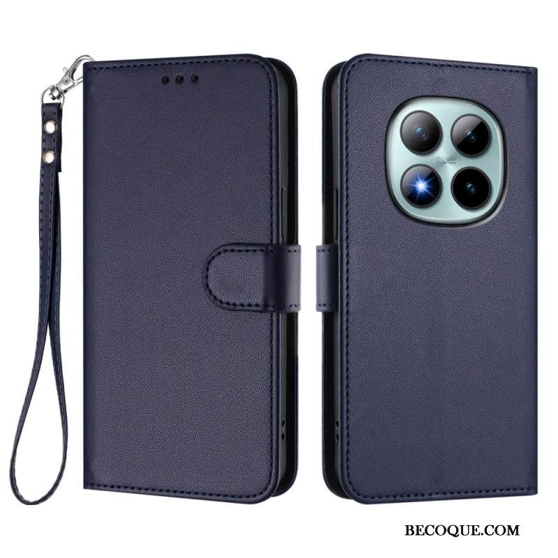 Kotelot Xiaomi Redmi Note 15 Pro Plus 5g Yksivärinen Nahkakuvio Hihna