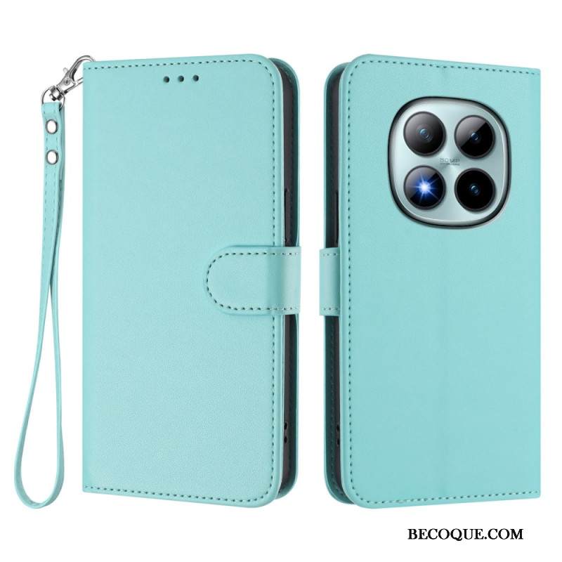 Kotelot Xiaomi Redmi Note 15 Pro Plus 5g Yksivärinen Nahkakuvio Hihna