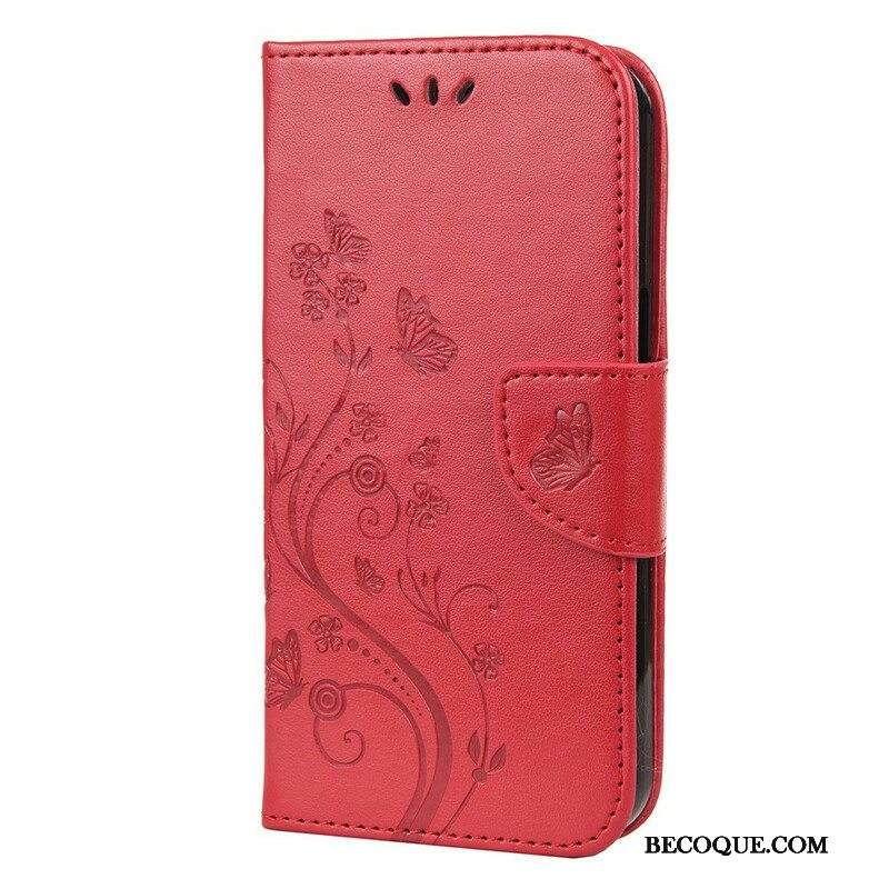 Kotelot iPhone 13 Mini Suojaketju Kuori Strappy Kukka