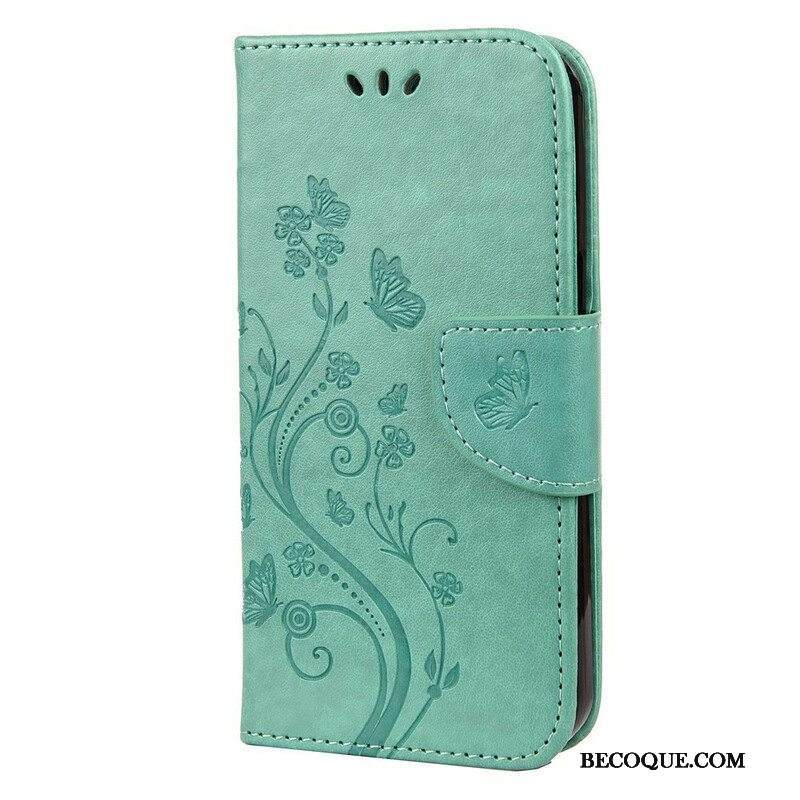 Kotelot iPhone 13 Mini Suojaketju Kuori Strappy Kukka