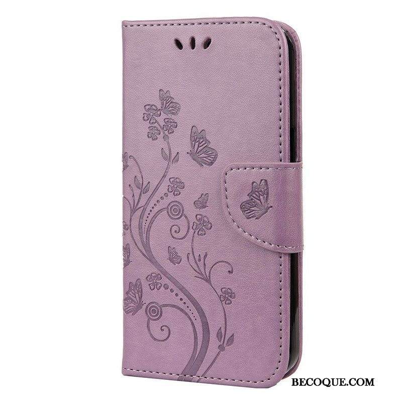 Kotelot iPhone 13 Mini Suojaketju Kuori Strappy Kukka