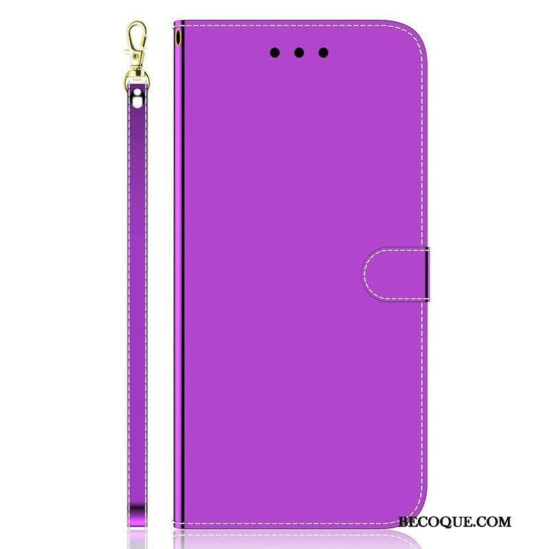 Kotelot iPhone 13 Pro Keinonahkainen Peilin Kansi