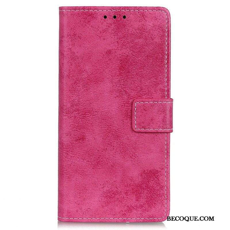 Kotelot iPhone 13 Pro Max Vintage Nahkaefekti