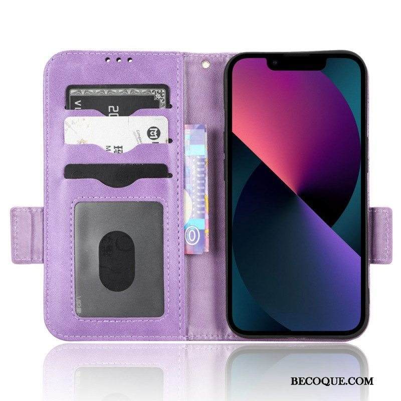 Kotelot iPhone 14 Plus Kaksoisläppä Ja Kolmiokuvio