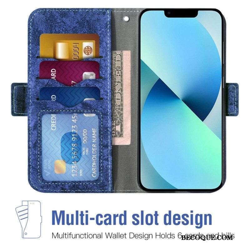 Kotelot iPhone 14 Plus Liukuva Ja Kaulanauhallinen Korttipidike