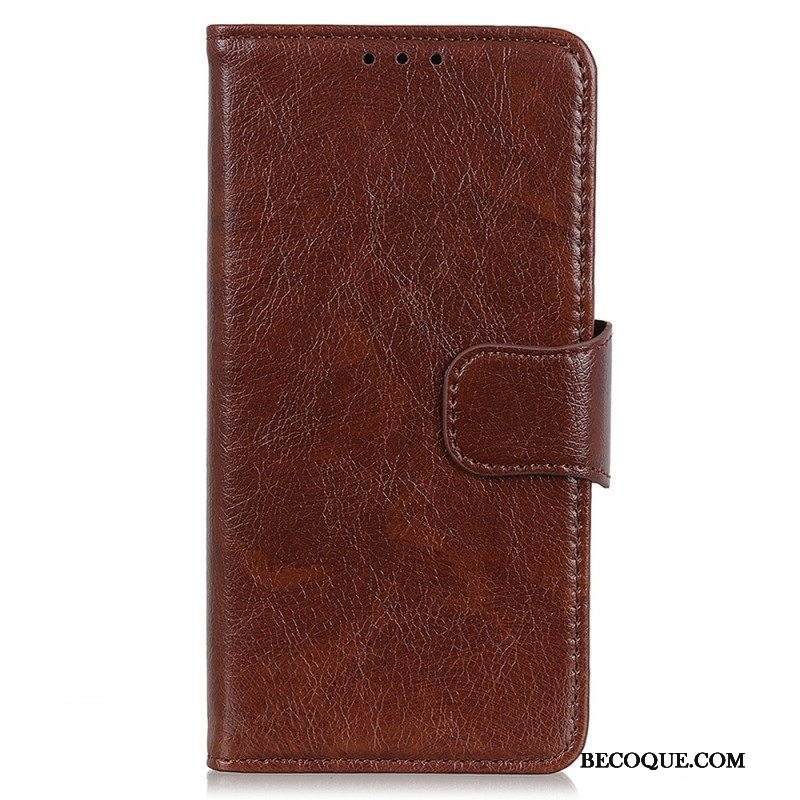 Kotelot iPhone 14 Pro Halkaistu Nappan Nahka