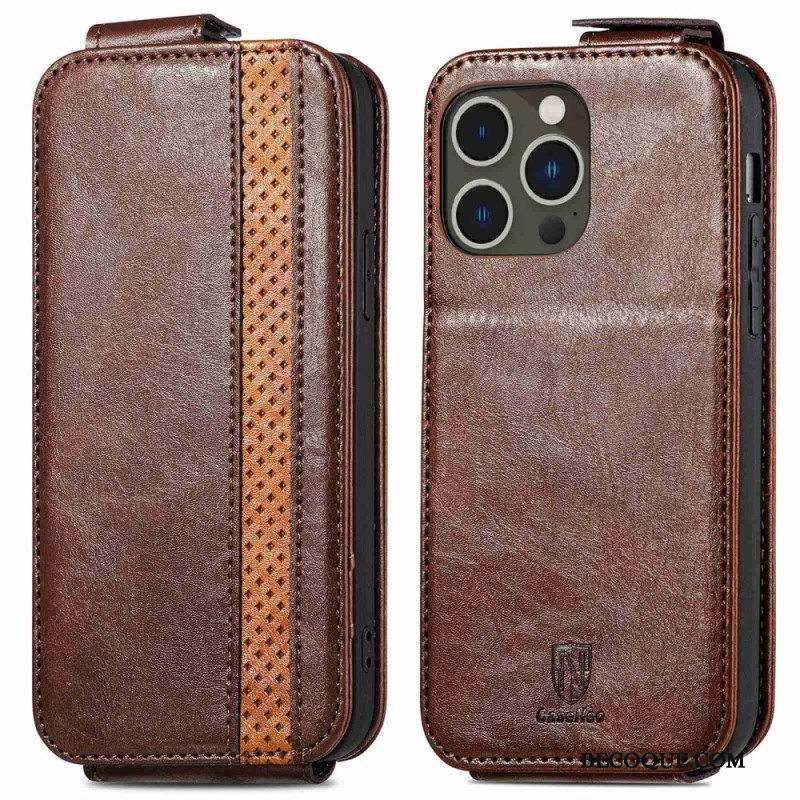 Kotelot iPhone 14 Pro Max Caseneo Pystysuora Läppä