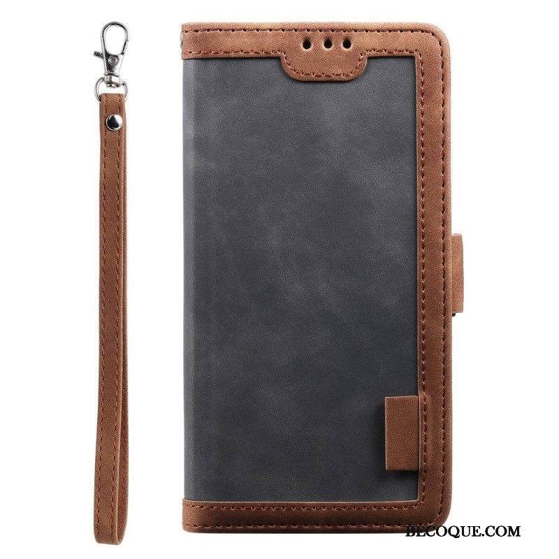 Kotelot iPhone 14 Pro Max Paljaat Saumat Ja Kaksoislukko