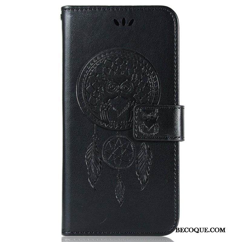 Kotelot iPhone 14 Pro Suojaketju Kuori Pöllöunensieppaaja Hihnalla