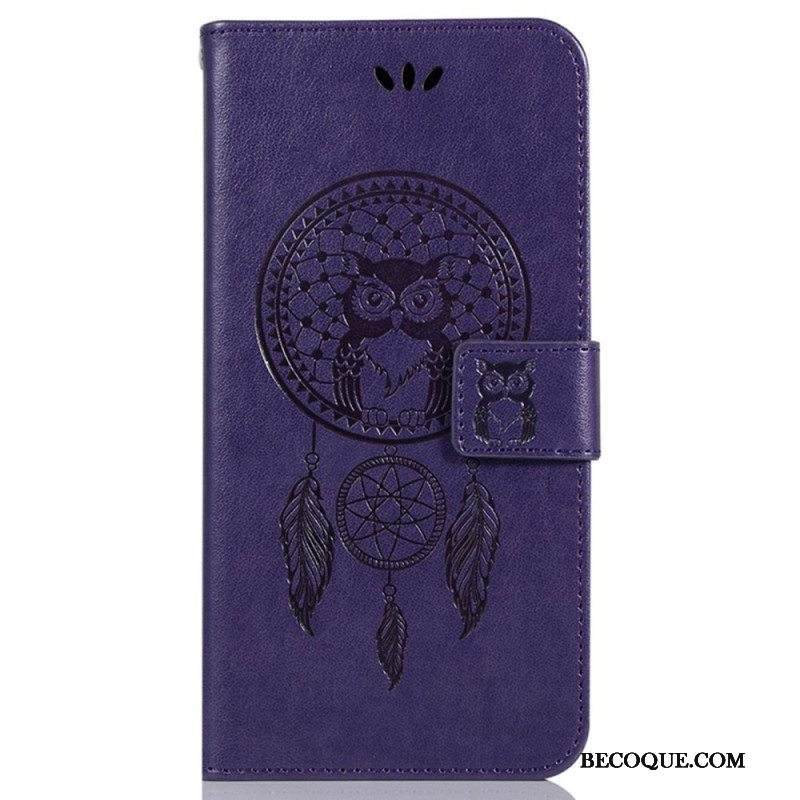 Kotelot iPhone 14 Pro Suojaketju Kuori Pöllöunensieppaaja Hihnalla