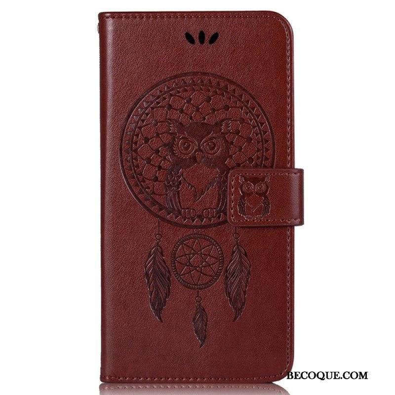 Kotelot iPhone 14 Pro Suojaketju Kuori Pöllöunensieppaaja Hihnalla