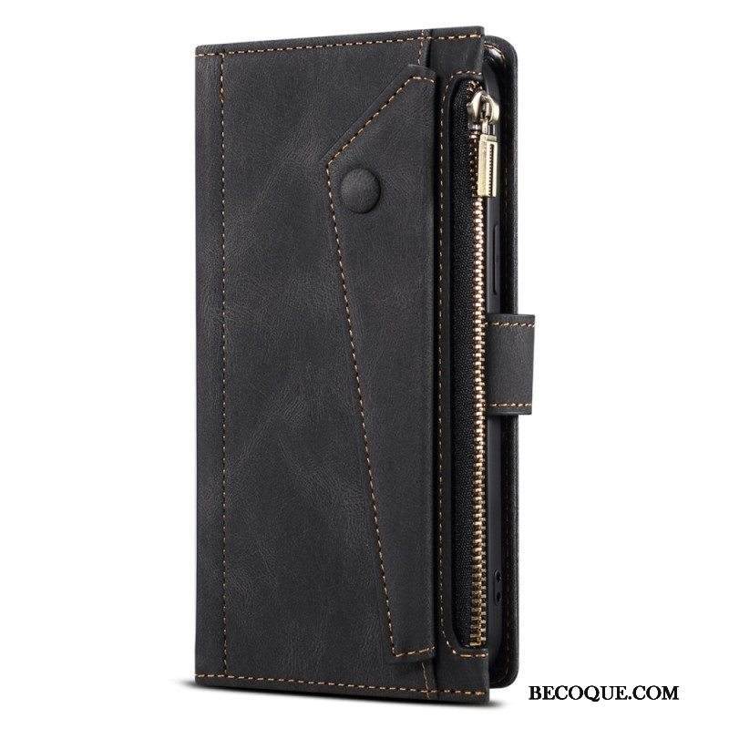 Kotelot iPhone 14 Vetoketjullisen Pussin Kanssa