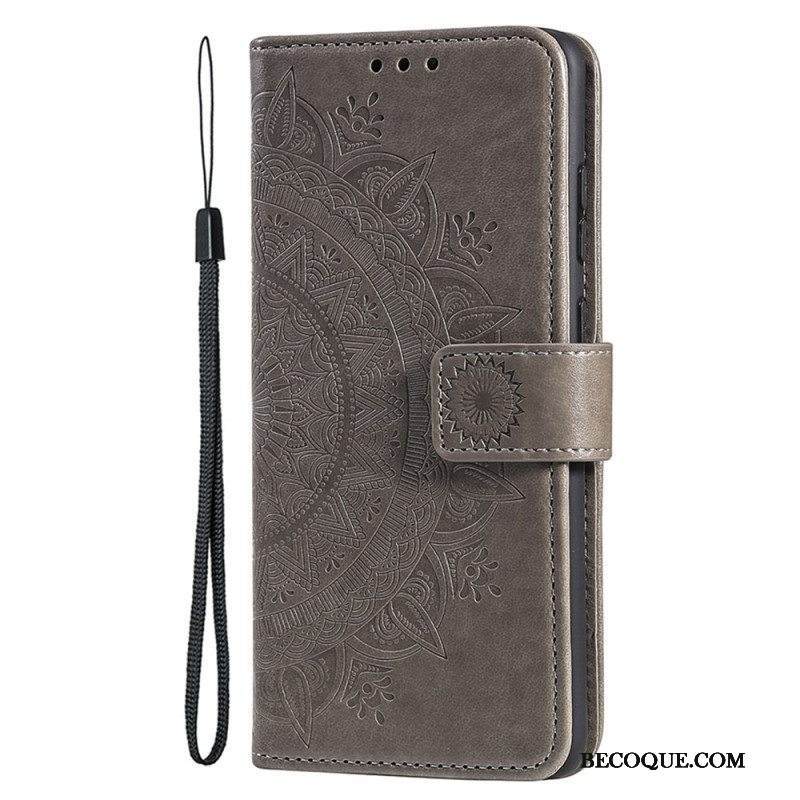 Kotelot iPhone 15 Plus Aurinkomandala Kaulanauhalla