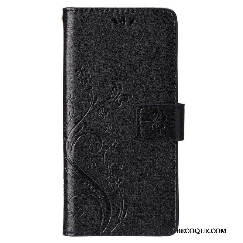 Kotelot iPhone 15 Plus Kukkia Ja Perhosia