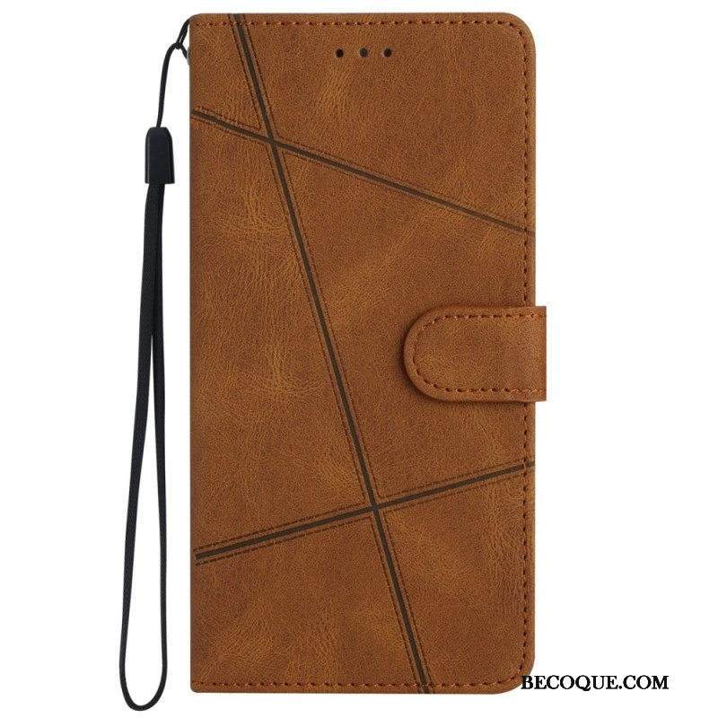 Kotelot iPhone 15 Plus Linjat Hihnalla