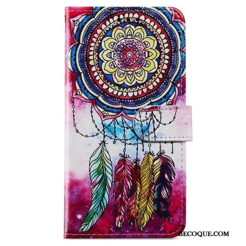 Kotelot iPhone 15 Plus Suojaketju Kuori Vesivärinen Unesieppari Hihnalla