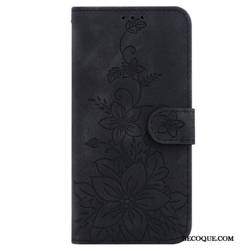 Kotelot iPhone 15 Pro Max Suojaketju Kuori Kukkahihna