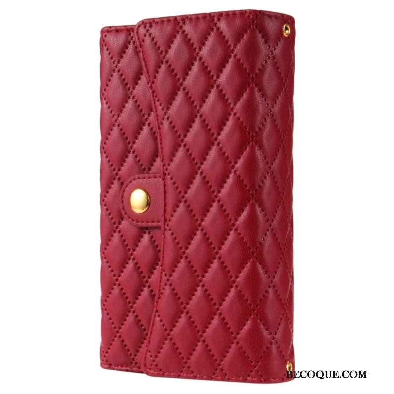 Kotelot iPhone 16 Pro Max Laukku Lompakolla Ja Olkahihnalla