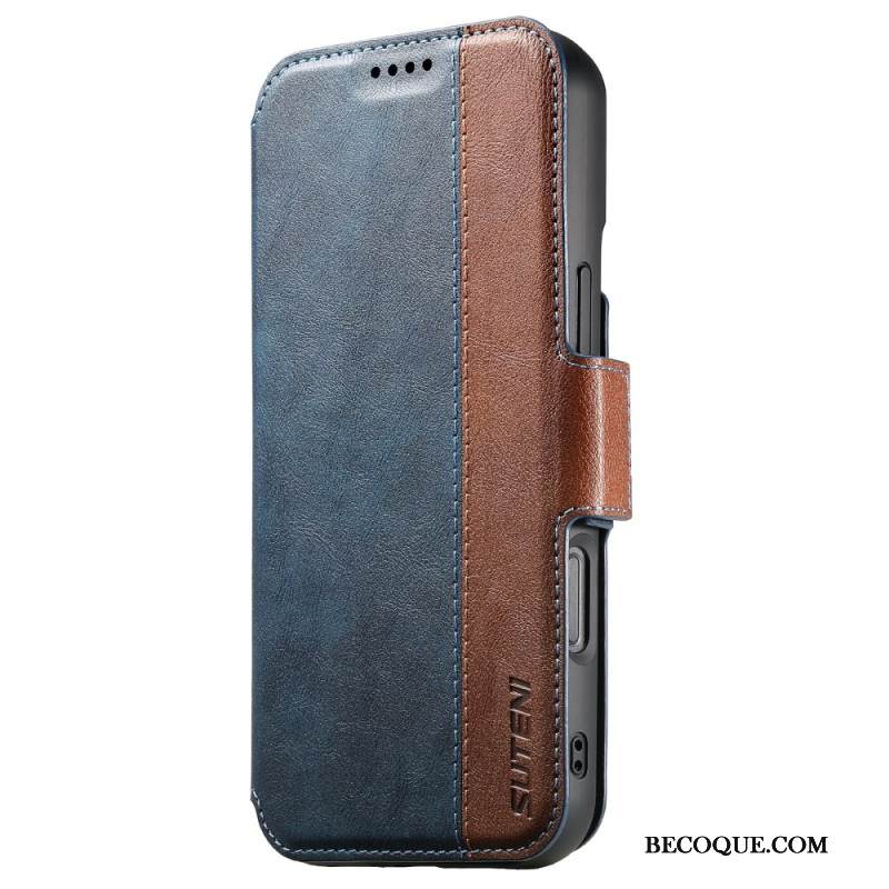 Kotelot iPhone 17 Kaksivärinen Magsafe-teksturoitu Nahka Suojakuori