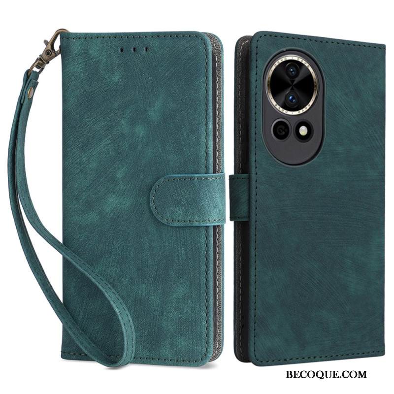 Kuoret Huawei Nova 13 Rfid-mokkanahkakuvioinen Lompakko