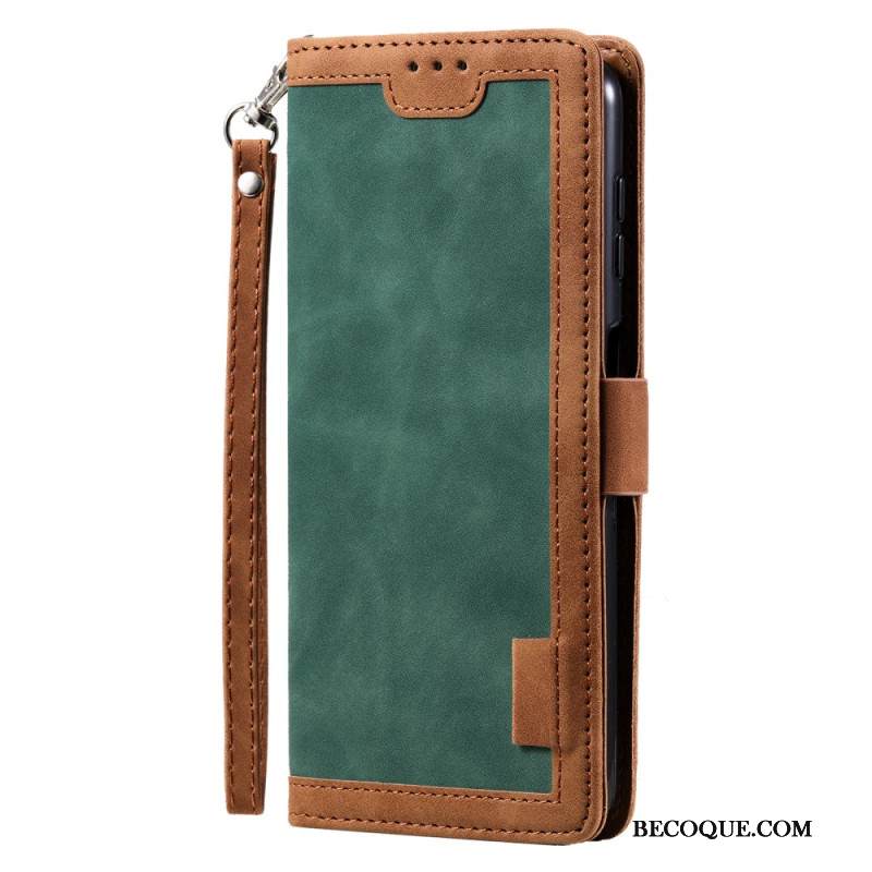 Kuoret Samsung Galaxy S25 5g Rfid-suojattu Mokkanahkaefektilompakko