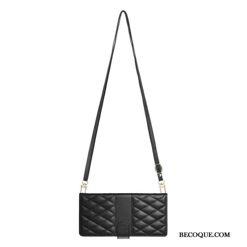 Kuoret Samsung Galaxy S25 Fe Tikattu Lompakko Hihnoilla