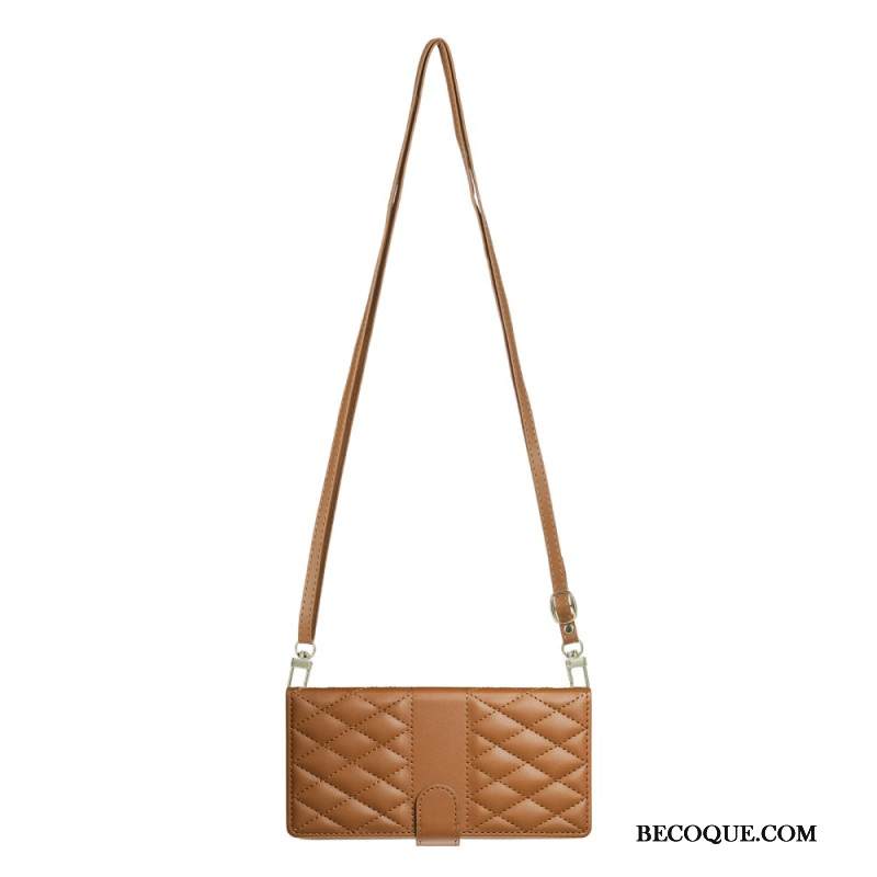 Kuoret Samsung Galaxy S25 Fe Tikattu Lompakko Hihnoilla