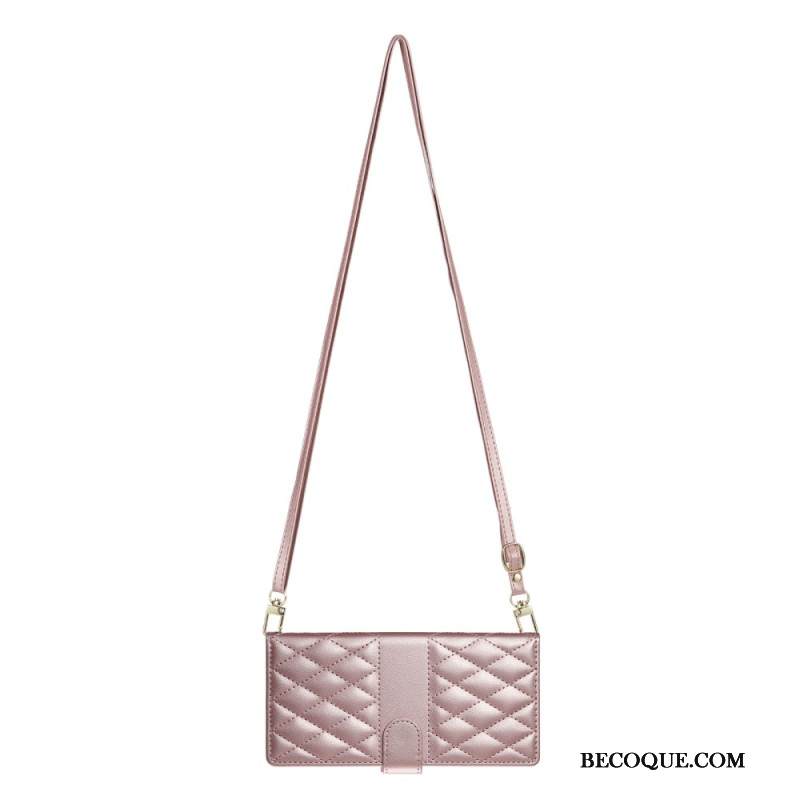 Kuoret Samsung Galaxy S25 Fe Tikattu Lompakko Hihnoilla