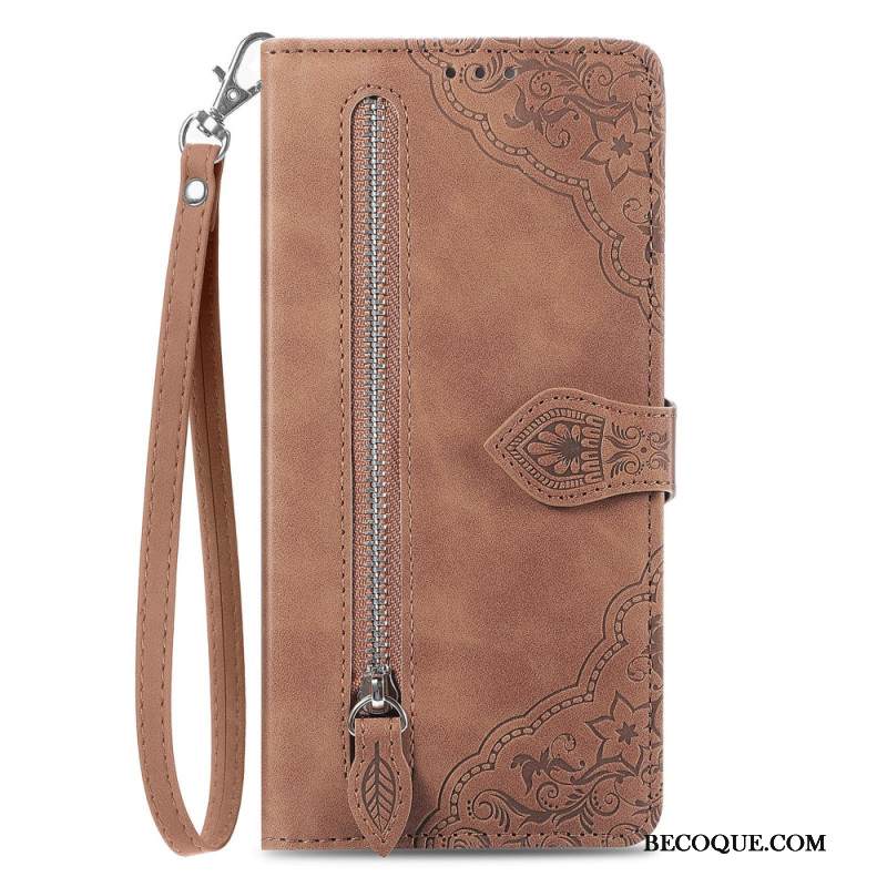 Kuoret Samsung Galaxy S25 Plus 5g Mokkanahkaefekti Pitsiremmi