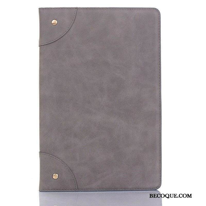Kuoret Samsung Galaxy Tab A7 Lite Keinonahkaiset Vintage-niitit