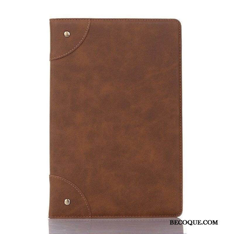 Kuoret Samsung Galaxy Tab A7 Lite Keinonahkaiset Vintage-niitit