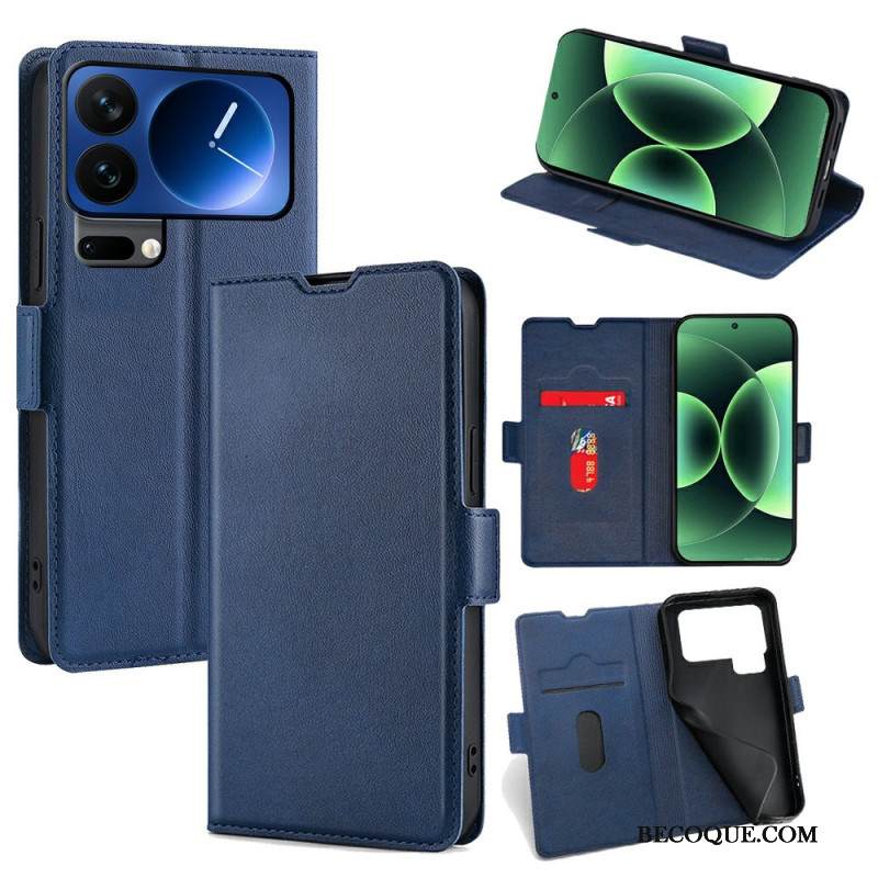 Kuoret Xiaomi 17 Pro Max Keinonahkainen Kaksoissolki