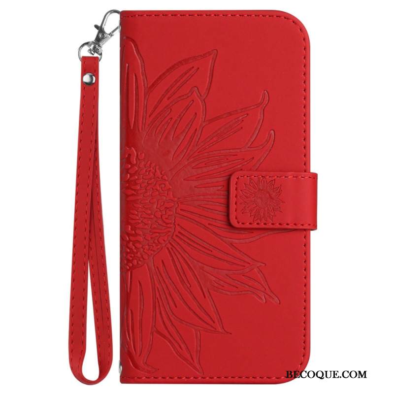 Kuoret Xiaomi Redmi Note 14 4g Auringonkukkakuvio Ja Kaulanauha