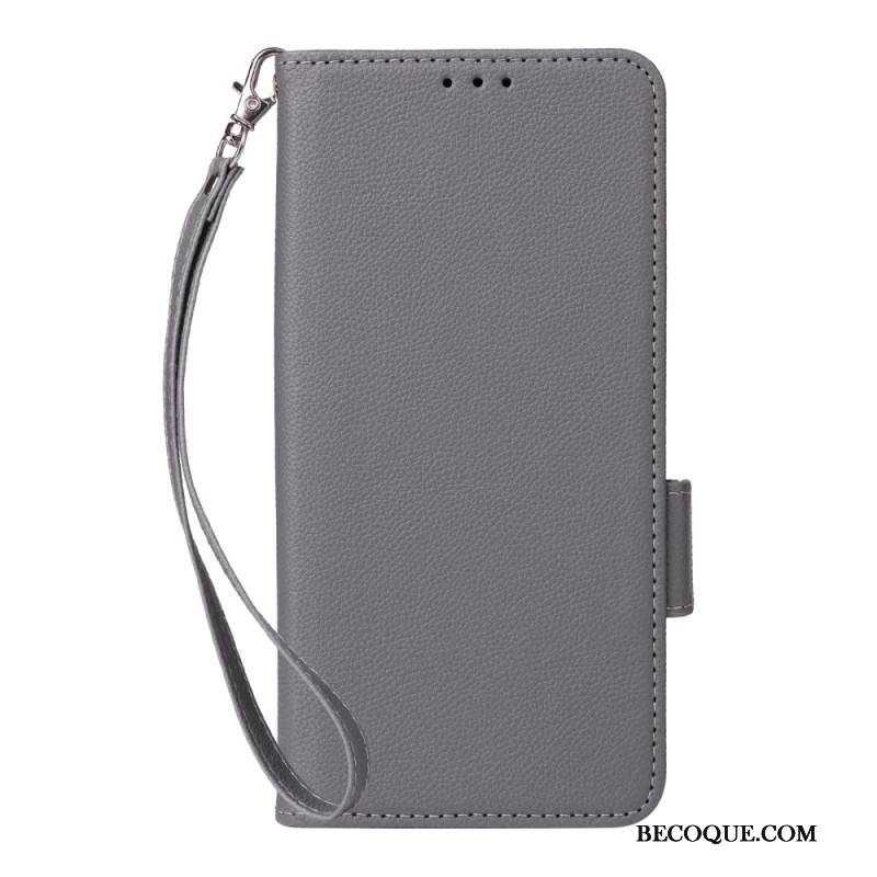 Kuoret Xiaomi Redmi Note 14 5g Litsikuvioinen Tekstuuri Hihnalla