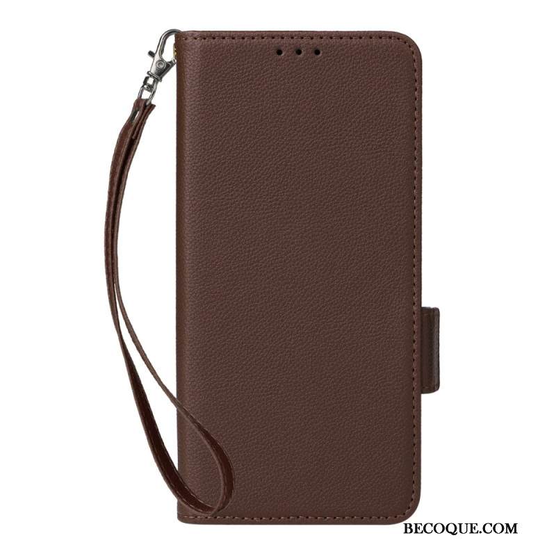 Kuoret Xiaomi Redmi Note 14 5g Litsikuvioinen Tekstuuri Hihnalla