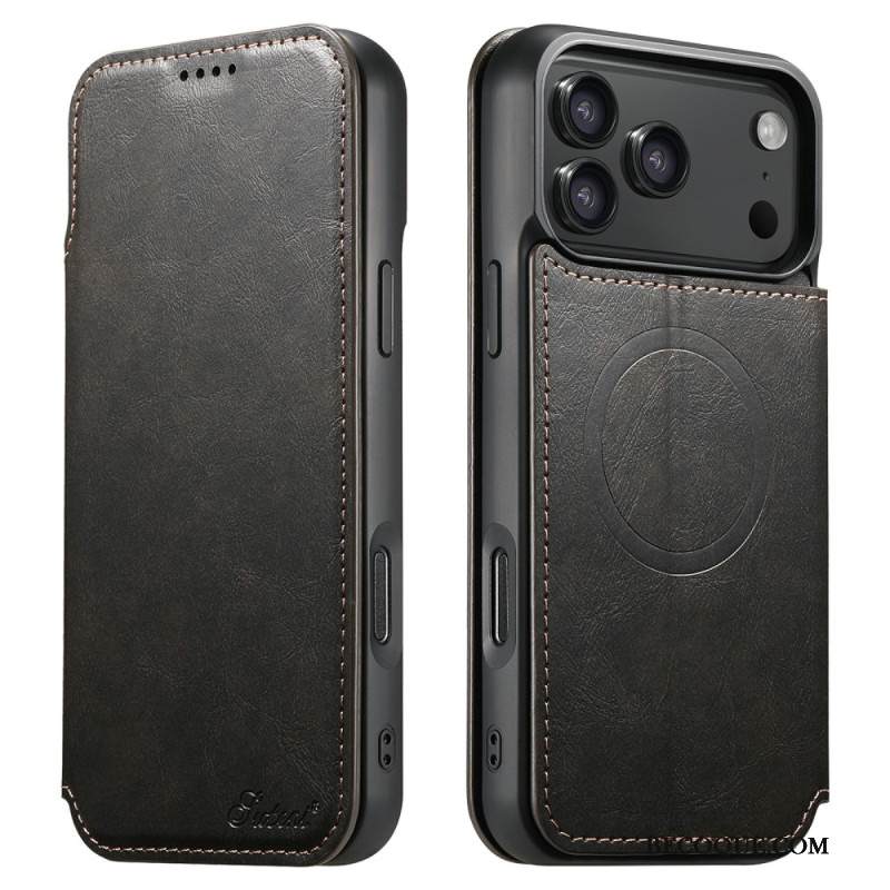 Kuoret iPhone 17 Pro Magsafe-yhteensopiva Nahkajäljitelmä