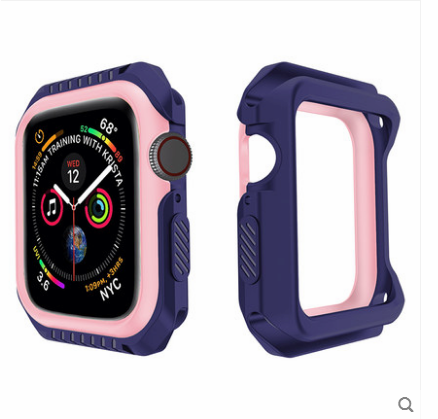 Kuori Apple Watch Series 1 Silikoni Murtumaton Sininen, Kotelo Apple Watch Series 1 Suojaus Kehys