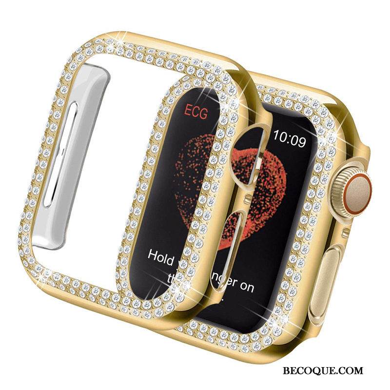 Kuori Apple Watch Series 2 Strassi Kehys Pinnoitus, Kotelo Apple Watch Series 2 Rhinestone Inlay Musta Kova