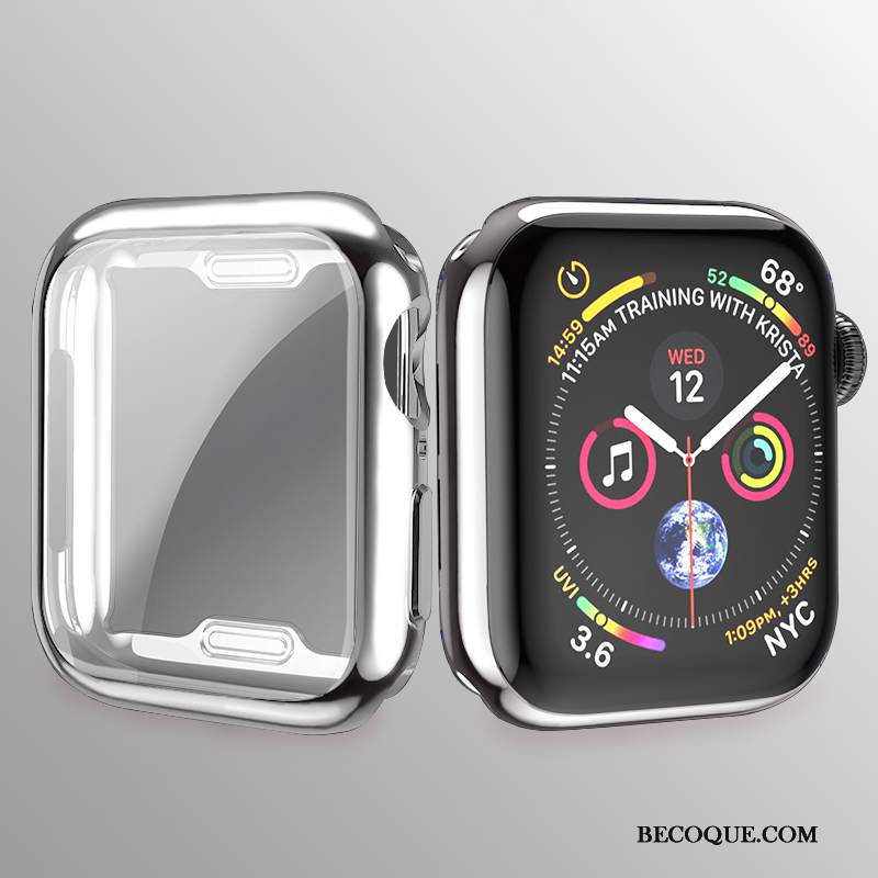 Kuori Apple Watch Series 3 Laukut Kalvo Pinnoitus, Kotelo Apple Watch Series 3 Pehmeä Neste Ultra Hopea